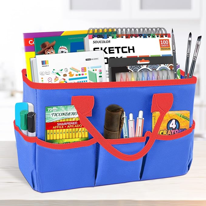 Godery Desktop Tote and Organizer, Teacher Helper Bag - Image 9
