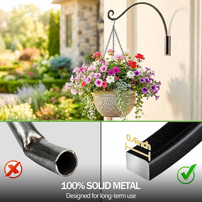 Heavy Duty Plant Hanger Bracket, 80lbs Weight Capacity - Image 4