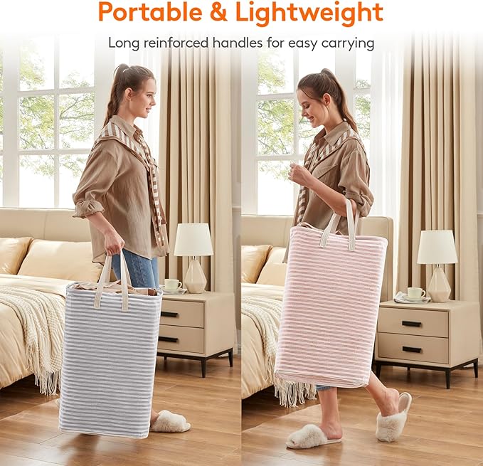Lifewit 2 Pack Laundry Basket 80L Each, Collapsible Clothes Hamper - Image 5