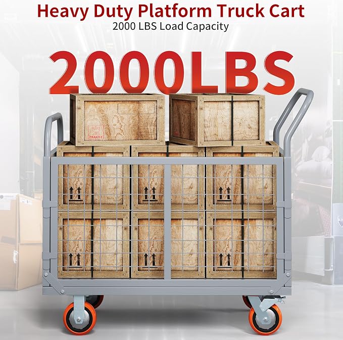 YITAMOTOR 2000lbs Platform Truck Cart - Image 2