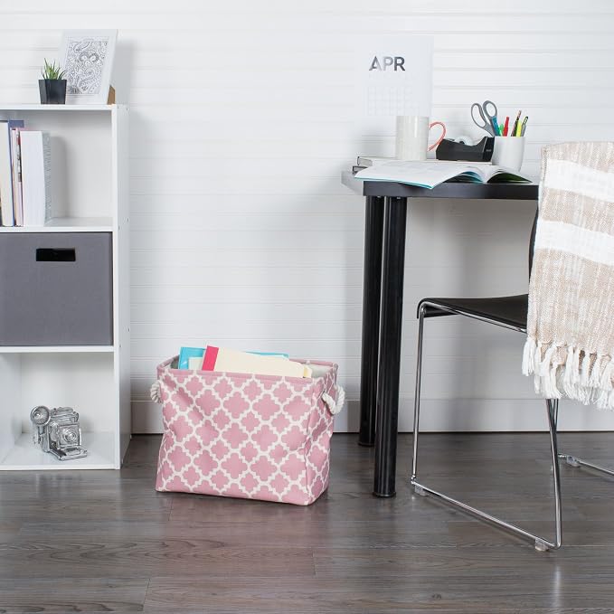 DII Polyester Container with Handles, Lattice Storage Bin - Image 8