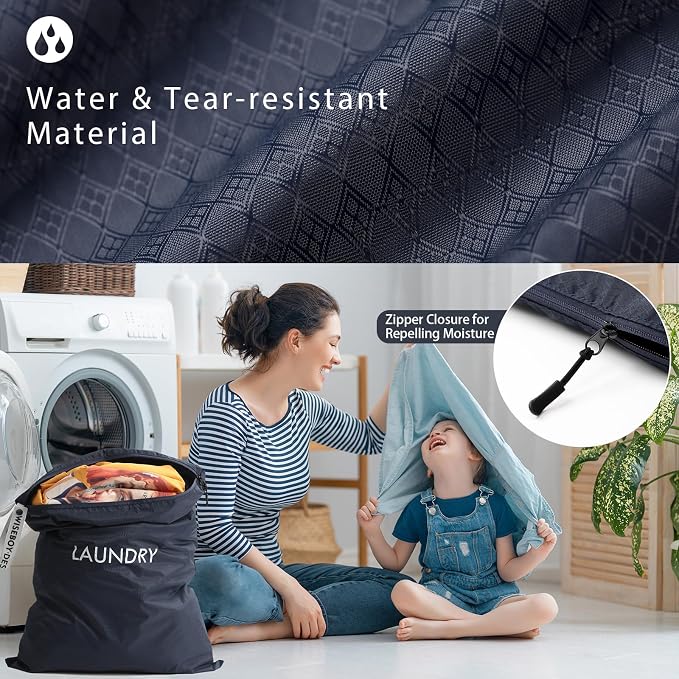 WiseBoy 2 Pack Laundry Bags, Travel Laundry Bag - Image 2