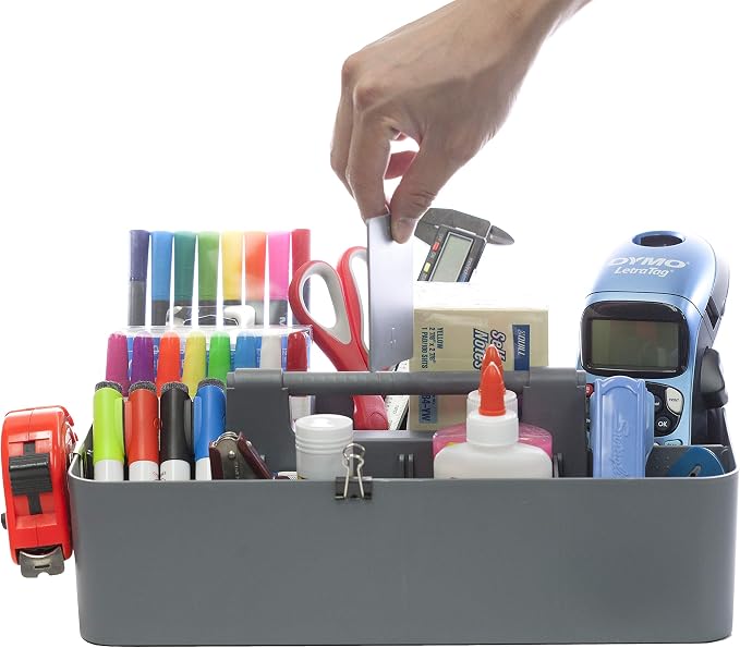 -Bulk Large Portable Caddy DIY Dividers, 8 Compartments, School Office - Image 3
