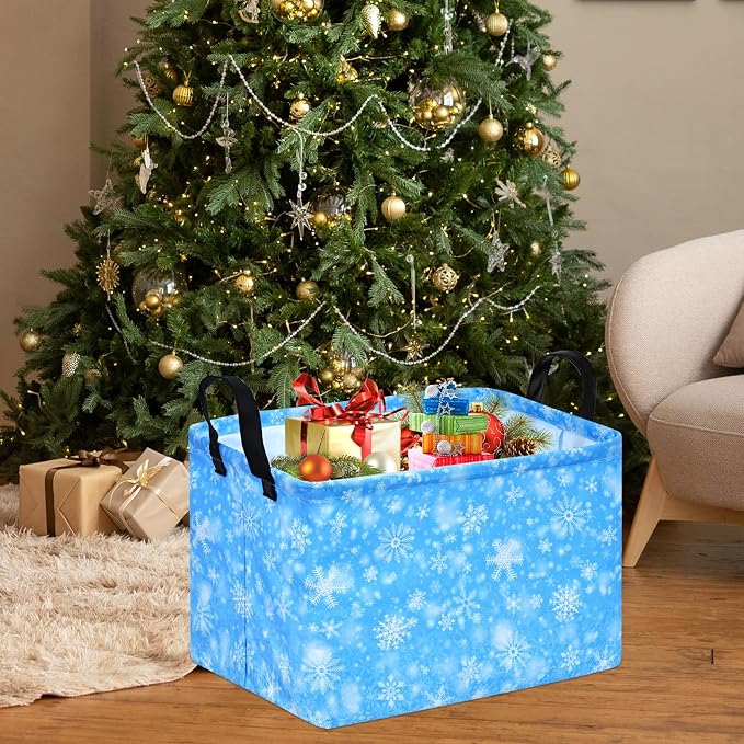 Snow Storage Basket, Kids Storage Bins Closet Organizer Cube Collapsible - Image 3