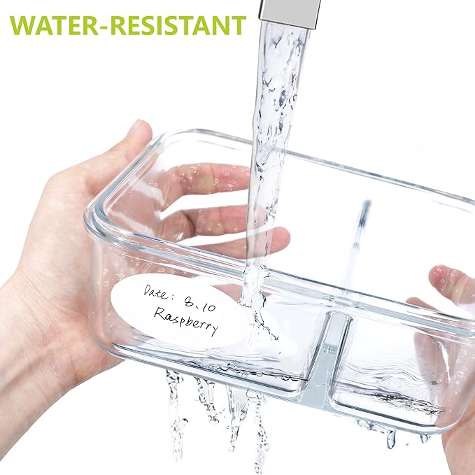 500 Removable Freezer Pantry Labels, Waterproof Tear Resistant Removable No - Image 4