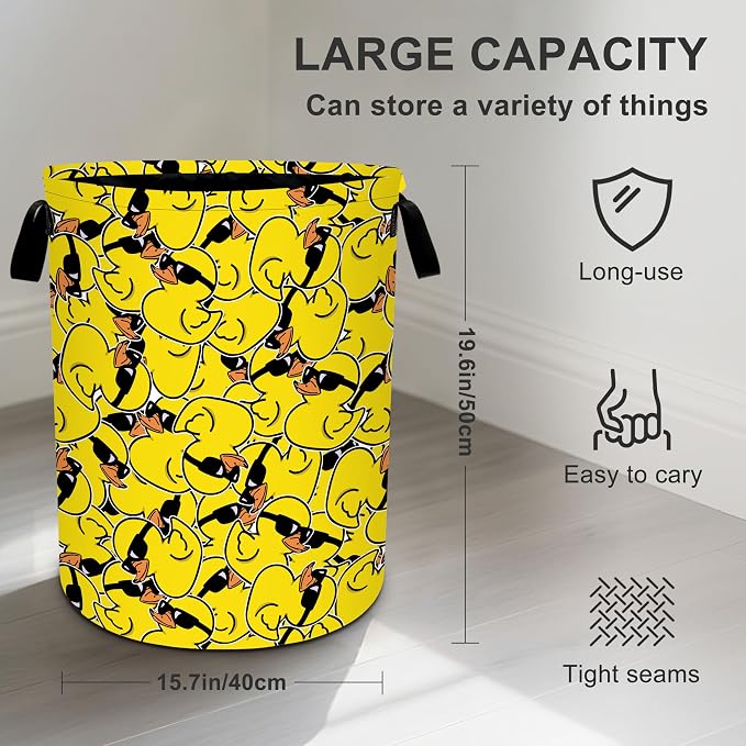 Duck Laundry Basket Storage Bin Foldable Laundry Hamper Clothes Storage Bucket - Image 4