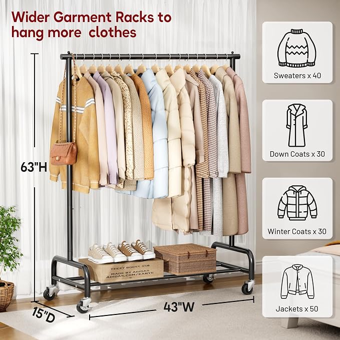 SLEEPING LAMB Heavy Duty Clothing Racks - Image 2