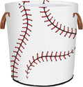 Baseball Texture Laundry Hamper Waterproof Collapsible Basket by Mozaigos