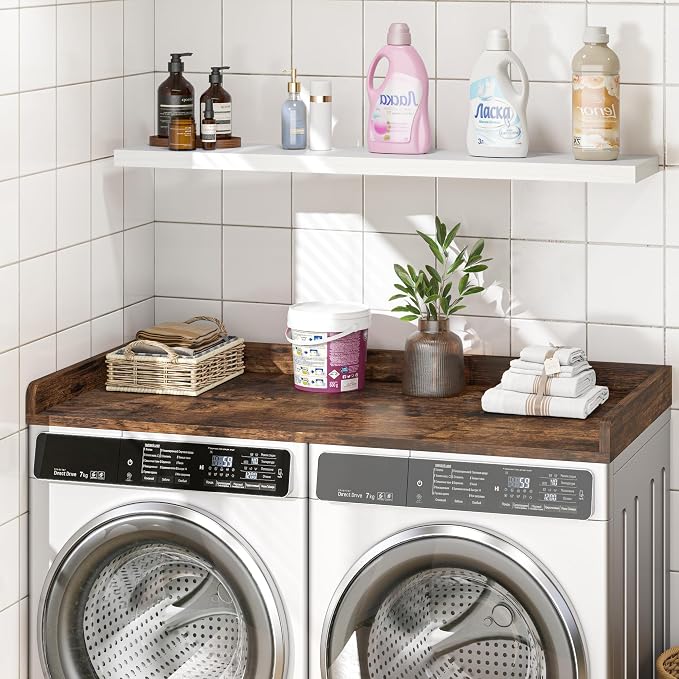 Washer Dryer Countertop, 27.5"x54" Wood Washer and Dryer Countertop - Image 2