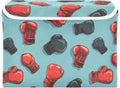Kcldeci Storage Box with Lid Red Black Boxing Gloves Storage Bins Organizer by Kcldeci