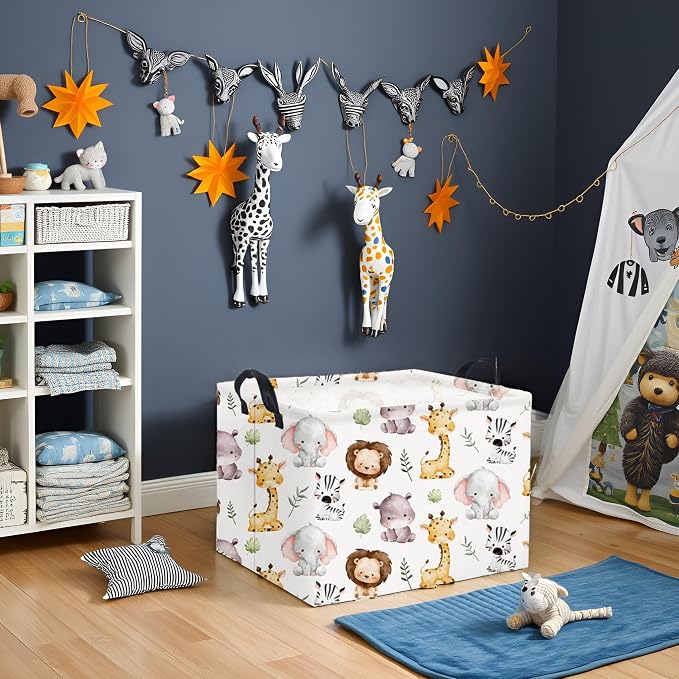 Rectangular Kids Storage Basket Baby Storage Basket - Image 2