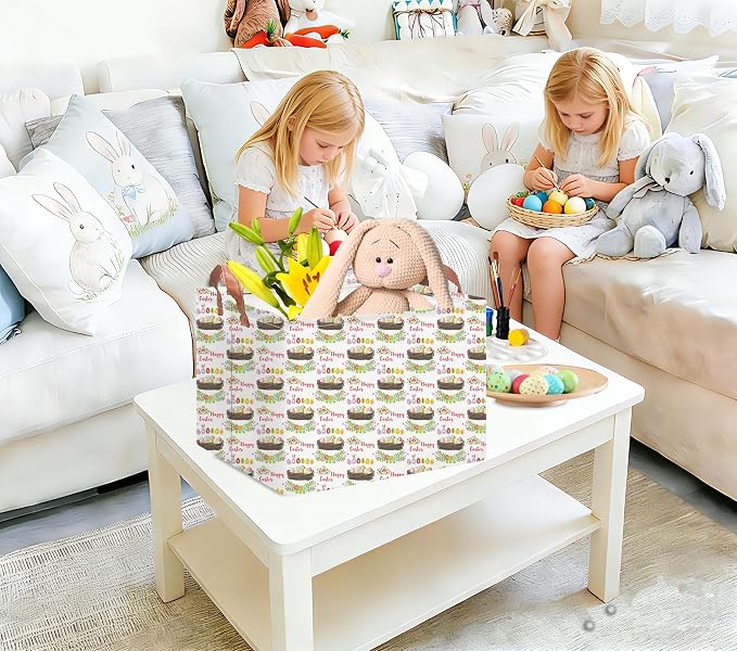 Rectangular Easter Eggs Basket Empty, Toys Storage Bin - Image 4