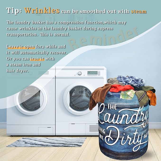 Looking At Me Dirty Again Laundry Hamper Funny Text Laundry Basket - Image 6