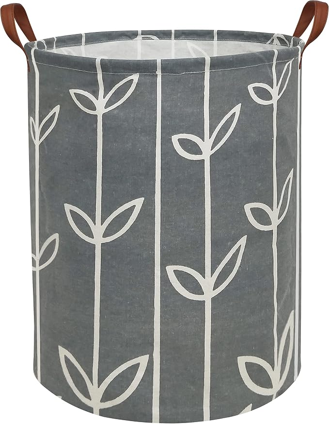 HIYAGON Large Storage Baskets, Waterproof Laundry Baskets, Collapsible Canvas by HIYAGON