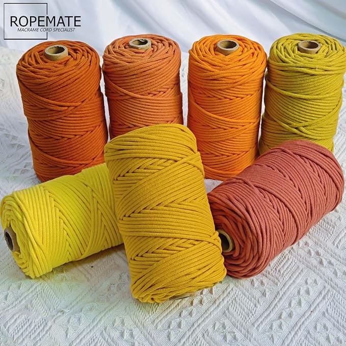 ROPEMATE 100% Cotton Macrame Cord 3mm x110Yards Braided Cotton Rope - Image 3