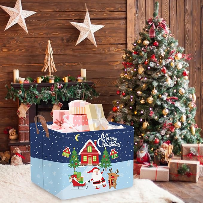 Rectangular Christmas tree Basket, Nursery Hamper, Waterproof and foldable Tree - Image 3
