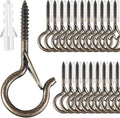 25 PCS Screw-in Hooks for Outdoor String Lights, Q Hangers Hooks Outdoor for by FSAH