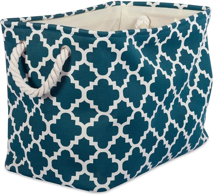 DII Polyester Container with Handles, Lattice Storage Bin by DII