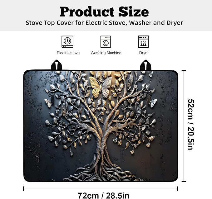 Multi-Design Stove Top Cover for Glass/Electric Stoves - Image 2