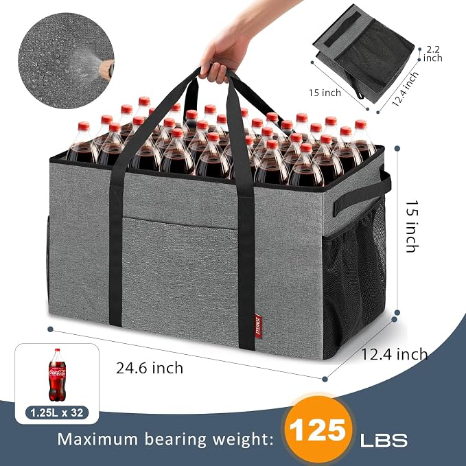 ZOMFELT 75L Standing Extra Large Utility Tote Bag - Image 2