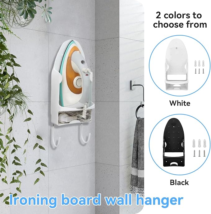 Ironing Board Hanger Wall Mount, Electric Iron and Iron Board Holder - Image 4