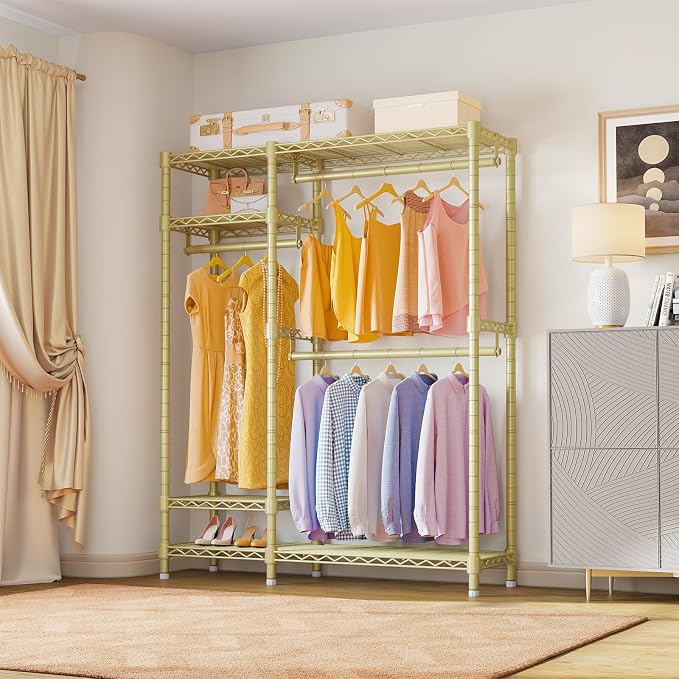 VIPEK V2 Heavy Duty Clothes Rack 4 Tiers Wire Shelving Garment Racks - Image 2
