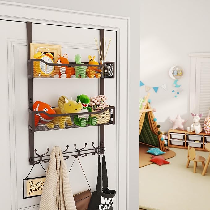 SWTYMIKI Over The Door Hooks Organizer - Image 6