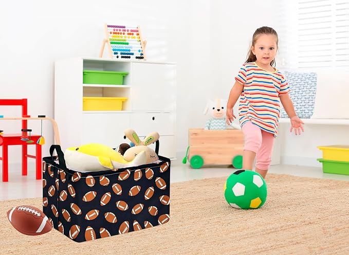 Kids Hamper Storage Bins Organizer Toy Box Laundry Basket Large Canvas - Image 4
