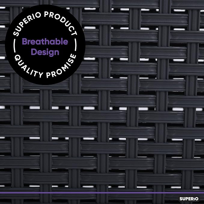Superio Laundry Basket Wicker Style Storage Hamper Basket - Image 4