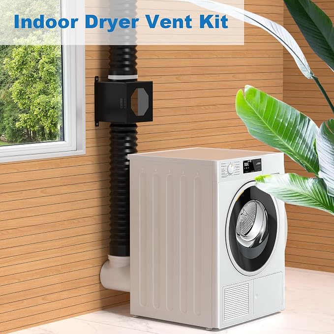 Metal Dryer Duct Lint Trap, Indoor Dryer Vent Kit - Image 5