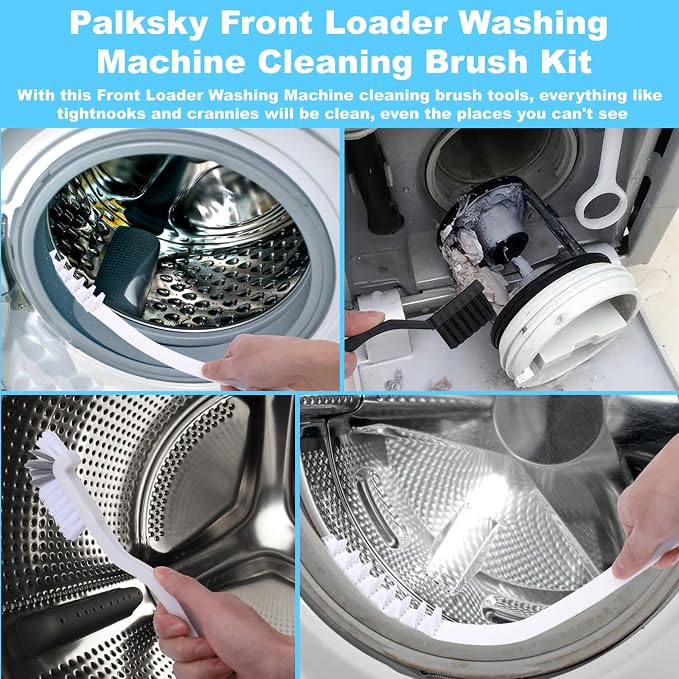 Palksky Washing Machine Cleaning Brush Set, Front Load Washer Machine Cleaner - Image 4