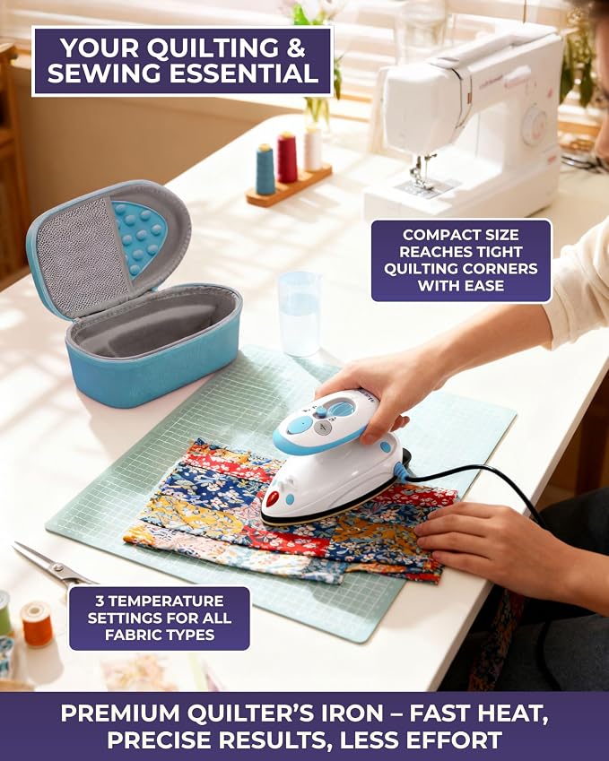 The Quilted Bear Premium Mini Steam Iron - Image 6