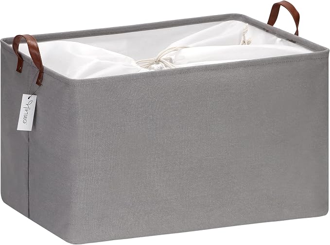 Hinwo 70L Extra Large Storage Bins, Closet Organizers and Storage, Foldable by Hinwo
