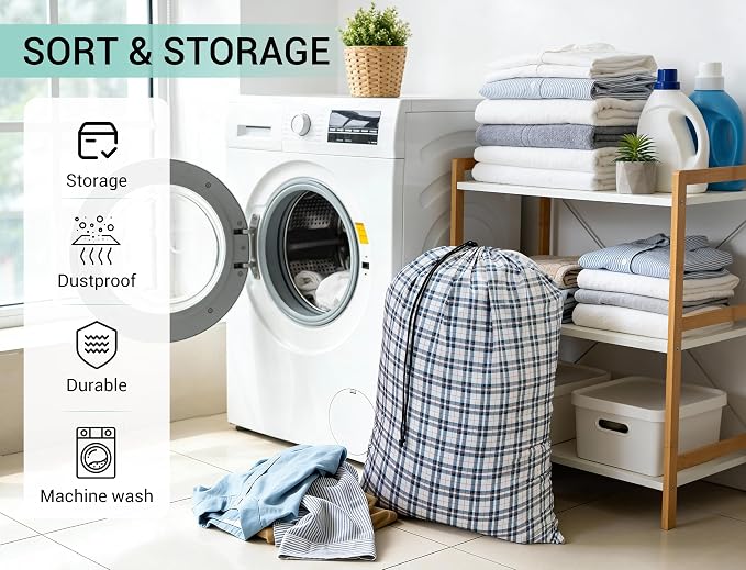 ZPECC Bulk Travel Laundry Bag, Extra Large Heavy Duty Laundry Bags 24 Pack - Image 5