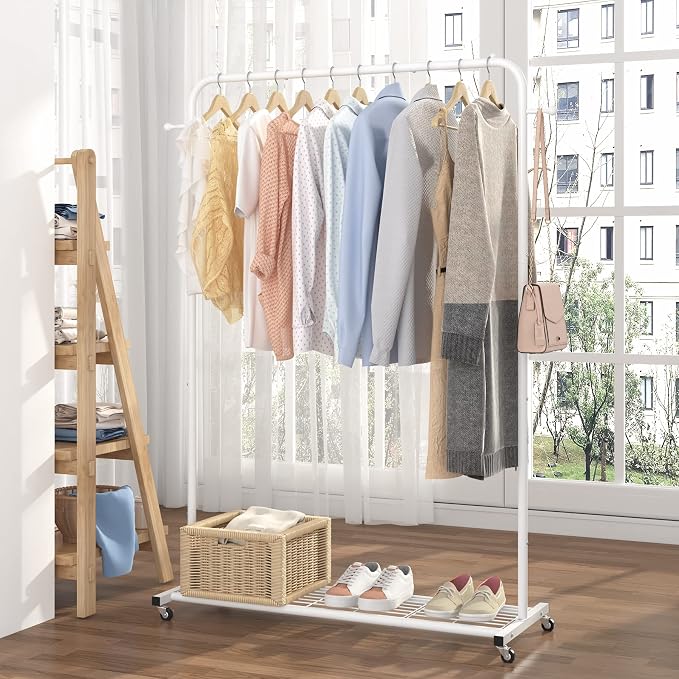Sywhitta Clothing Rack on Wheels - Image 3