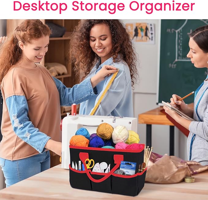 Godery Desktop Tote and Organizer, Teacher Helper caddy Bag - Image 6