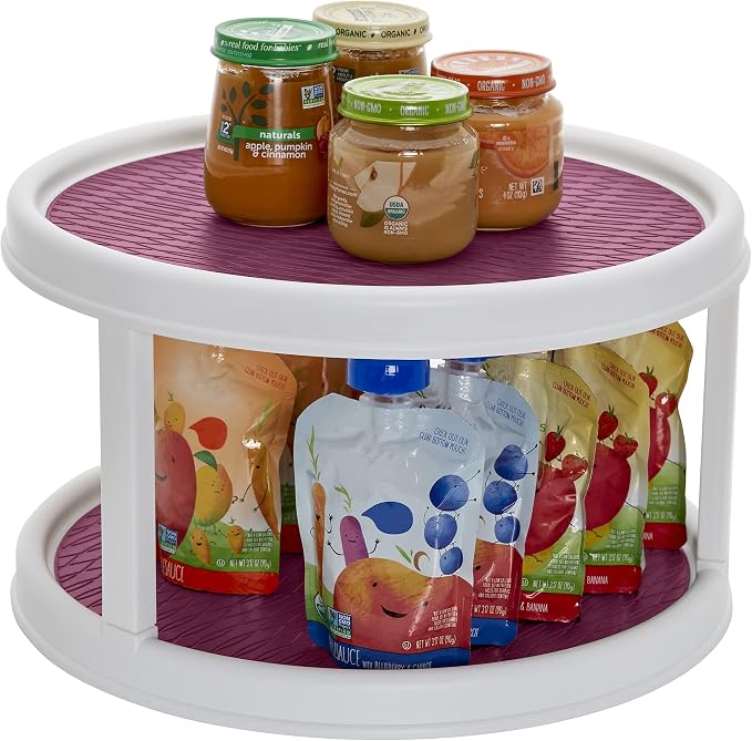 Copco Non-Skid 2 Tier Pantry Cabinet Lazy Susan Turntable - Image 4