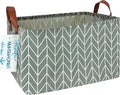 LANGYASHAN Rectangular Storage Bin Collapse Canvas Fabric Cartoon Storage Basket by LANGYASHAN