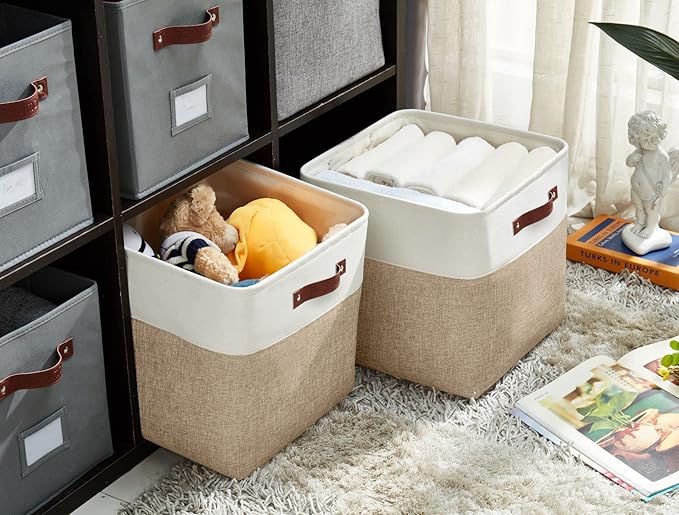 DECOMOMO Storage Cubes, 12x12 Storage Bins, Baskets - Image 3