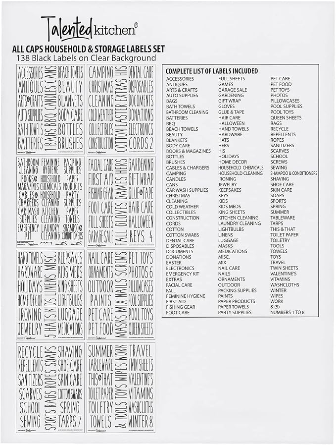 Talented Kitchen Storage Label Set - Image 5