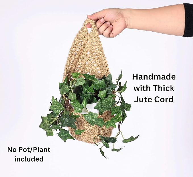2 Pack 6 inch Hanging Orchid Basket, Hanging Orchid Planter | Macrame Wall - Image 9