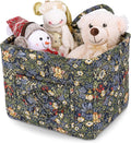 Storage Basket Boho Fabric Large Collapsible Floral Laundry Nursery Hamper by Ankick