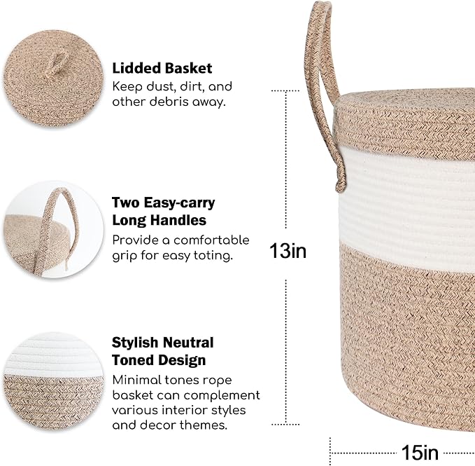 15”x13” Large Storage Basket - Image 2