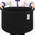 Extra Large Blanket Basket 87L, Laundry Hamper, Baby Nursery Hamper by BOSROTY