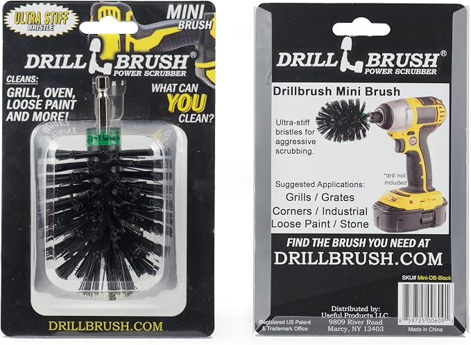 Ultra Stiff Black Electric Spin Scrubber by Drillbrush