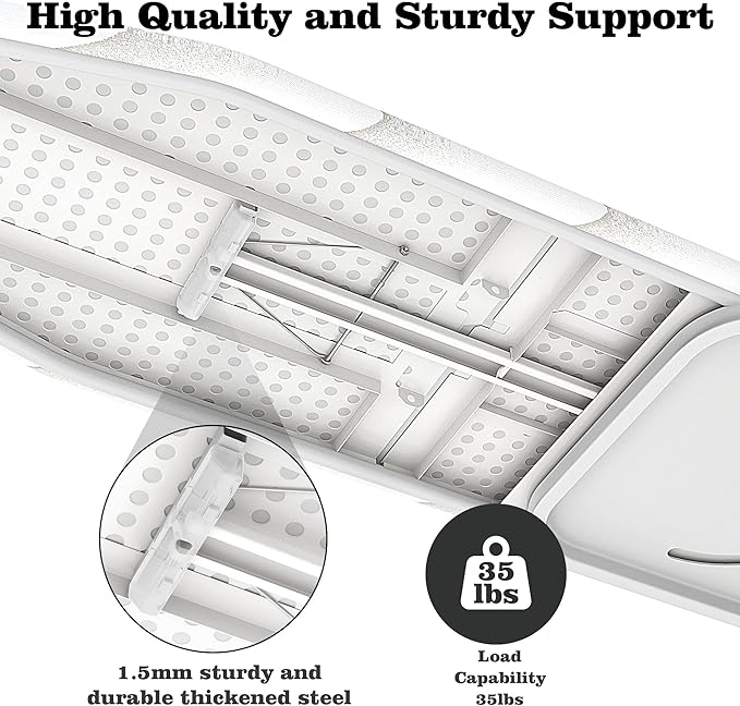 MYOYAY Wall Mounted Ironing Board 12 x 37 Inch Space-Saving 180° Swive Fold - Image 4
