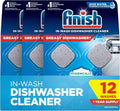 Finish Dishwasher Cleaner Tablets, Deep Cleans Hidden Grease & Grime, Fights by Finish