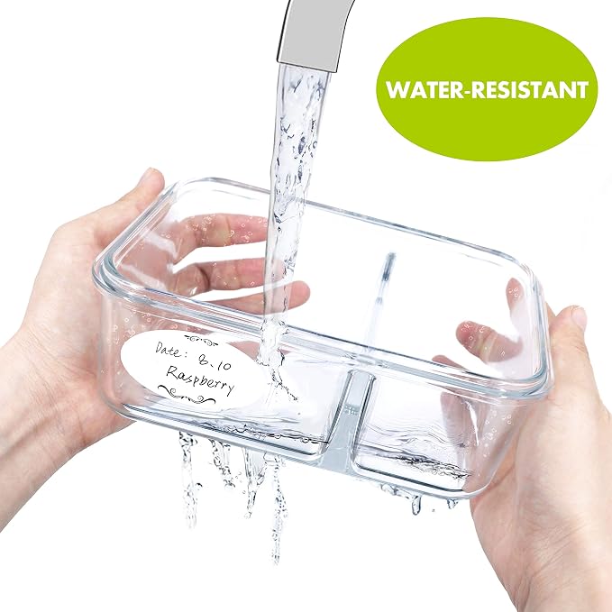 500 Removable Freezer Pantry Canning Labels Set Water Oil Resistant - Image 3