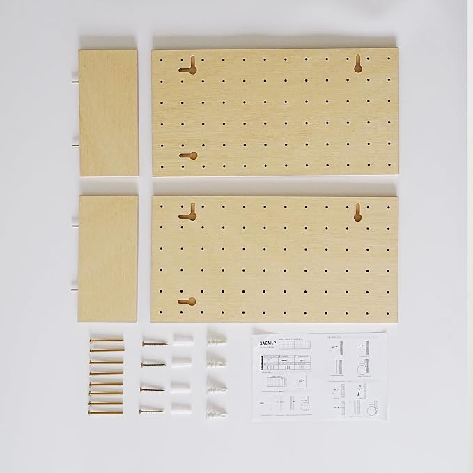Pegboard Wall Organizer, 2 Pack Large Peg Board - Image 5