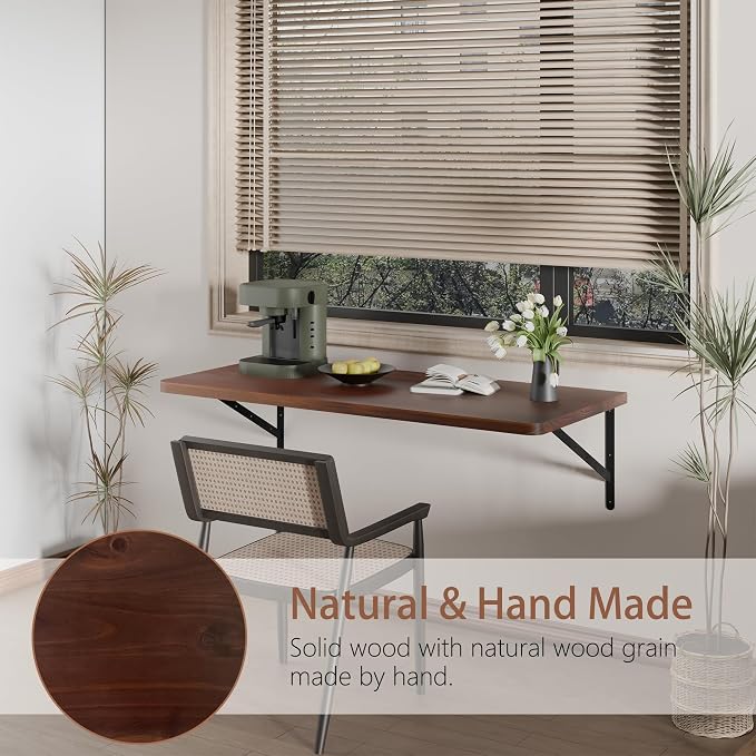 Floating Wall Desk for Home Office, Wall Mounted Table - Image 4